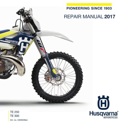 Husqvarna TE 250 TE 300 Repair manual 2017 Pdf