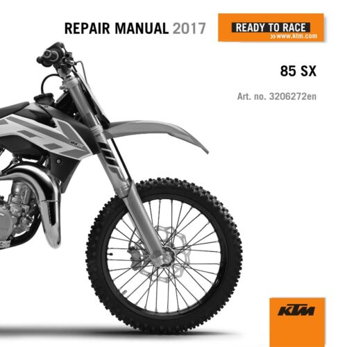 KTM 85 SX Repair manual 2017 Pdf