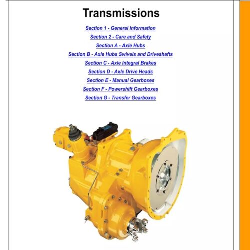 JCB Transmission Service manual Pdf