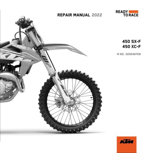 KTM 450 SX-F Service manual 2022 Pdf