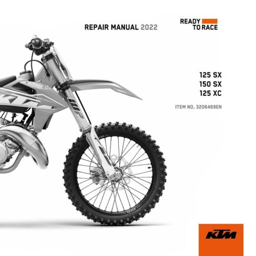 KTM 125 SX 150 SX 125 XC Workshop Service manual 2022 Pdf