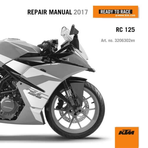 KTM RC 125 Repair manual 2017 Pdf