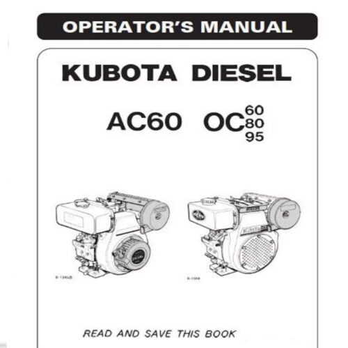 Kubota AC60 Engine Operator Manual
