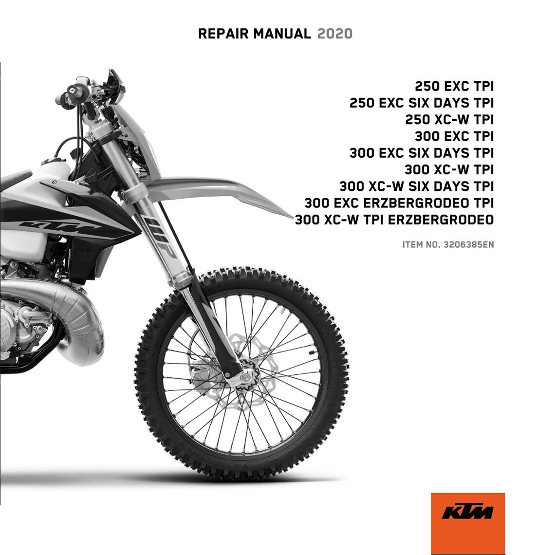 KTM 300 EXC Six Days TPI Repair manual 2020 Pdf