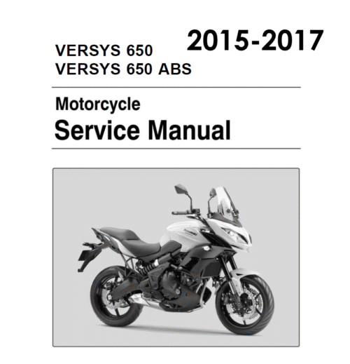 Kawasaki Versys KLE 650 ABS Service manual 2015-2017 Pdf
