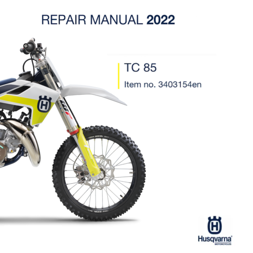 2022 Husqvarna TC 85 Service Repair manual PDF