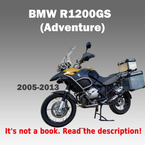 BMW R1200GS Adventure Service manual 2005-2013