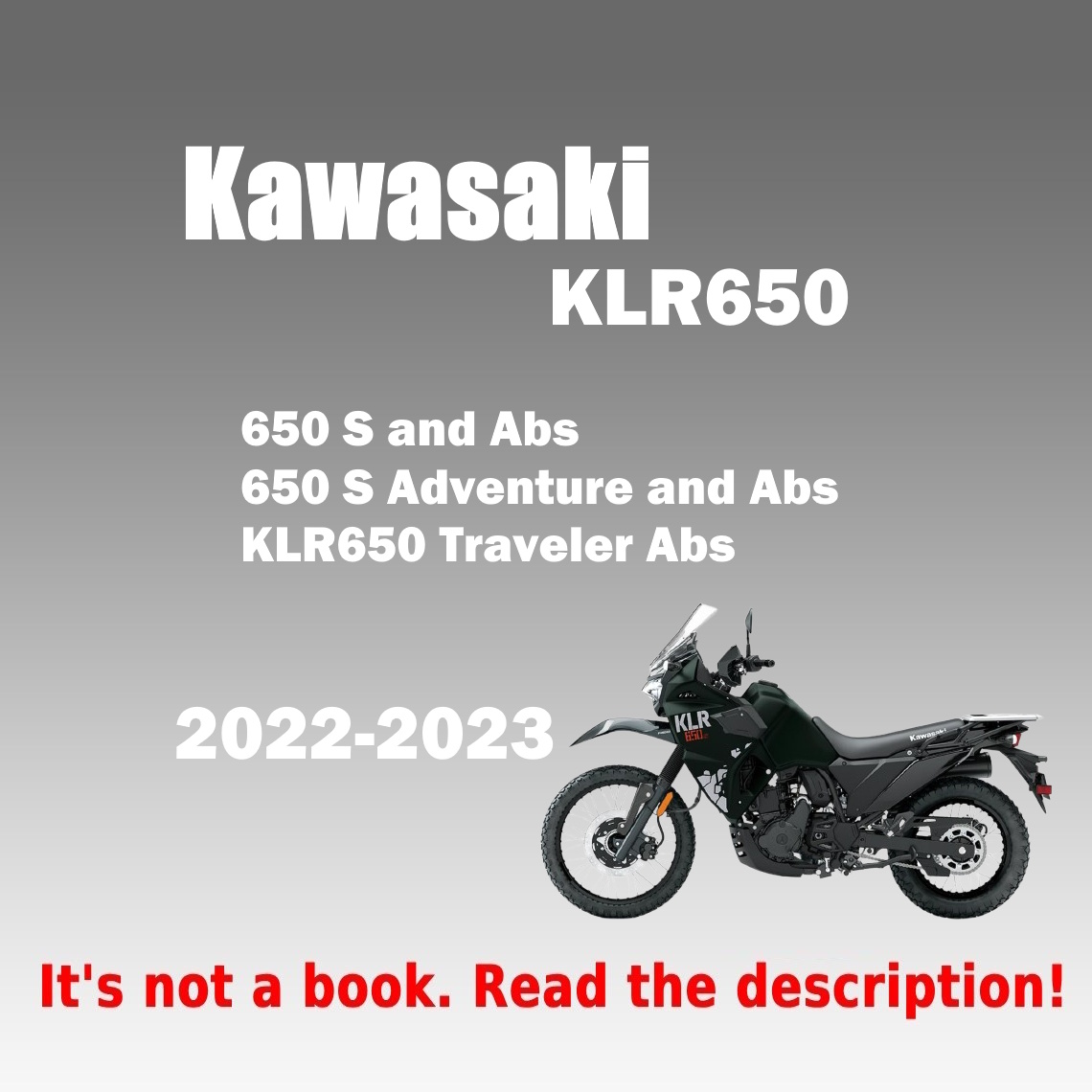 Workshop Manual Kawasaki KLR650 (2022-2023)