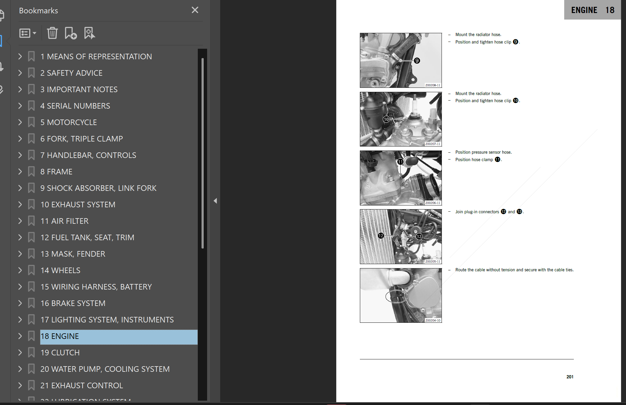 2021 KTM 250-300 XC-W TPI Service Manual - Image 2