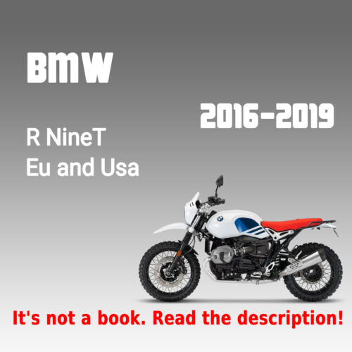 2016-2019 BMW R NineT Urban GS Service Manual