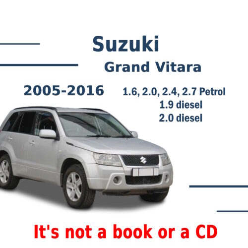 Workshop Service Manual Suzuki Grand Vitara 2005-2016