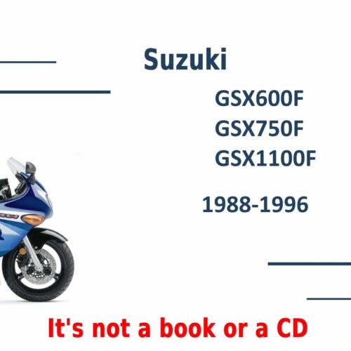 Suzuki GSX600F Repair manual 1988-1996 Pdf
