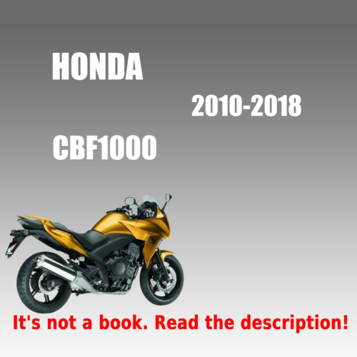 2010–2018 Honda CBF1000 Service Repair Manual PDF