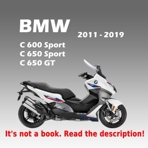 BMW C 600 Sport service repair manual 2011-2019 PDF