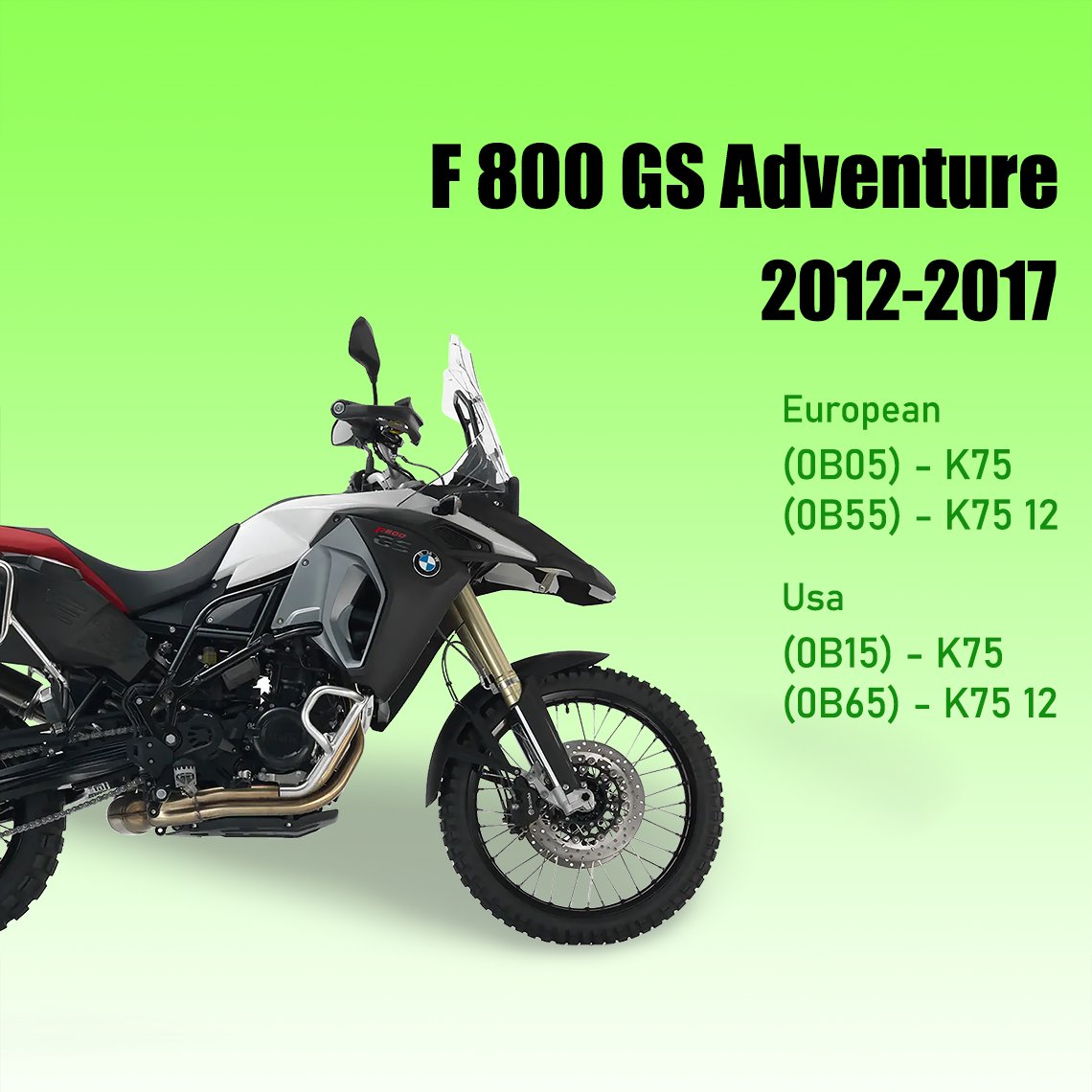 2012-2017 Service manual for BMW F800GS Adventure