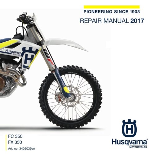 2017 Husqvarna FX 350 FC 350 Workshop Service Manual