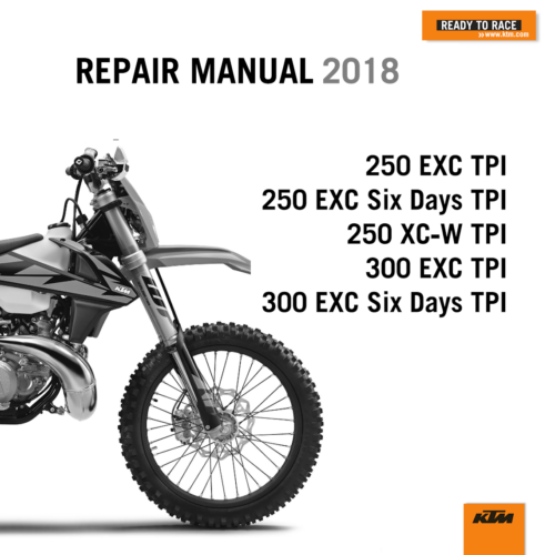 2018 KTM 250 XC-W TPI Service Manual PDF