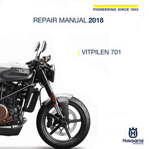 2018 Husqvarna 701 Vitpilen Service Manual