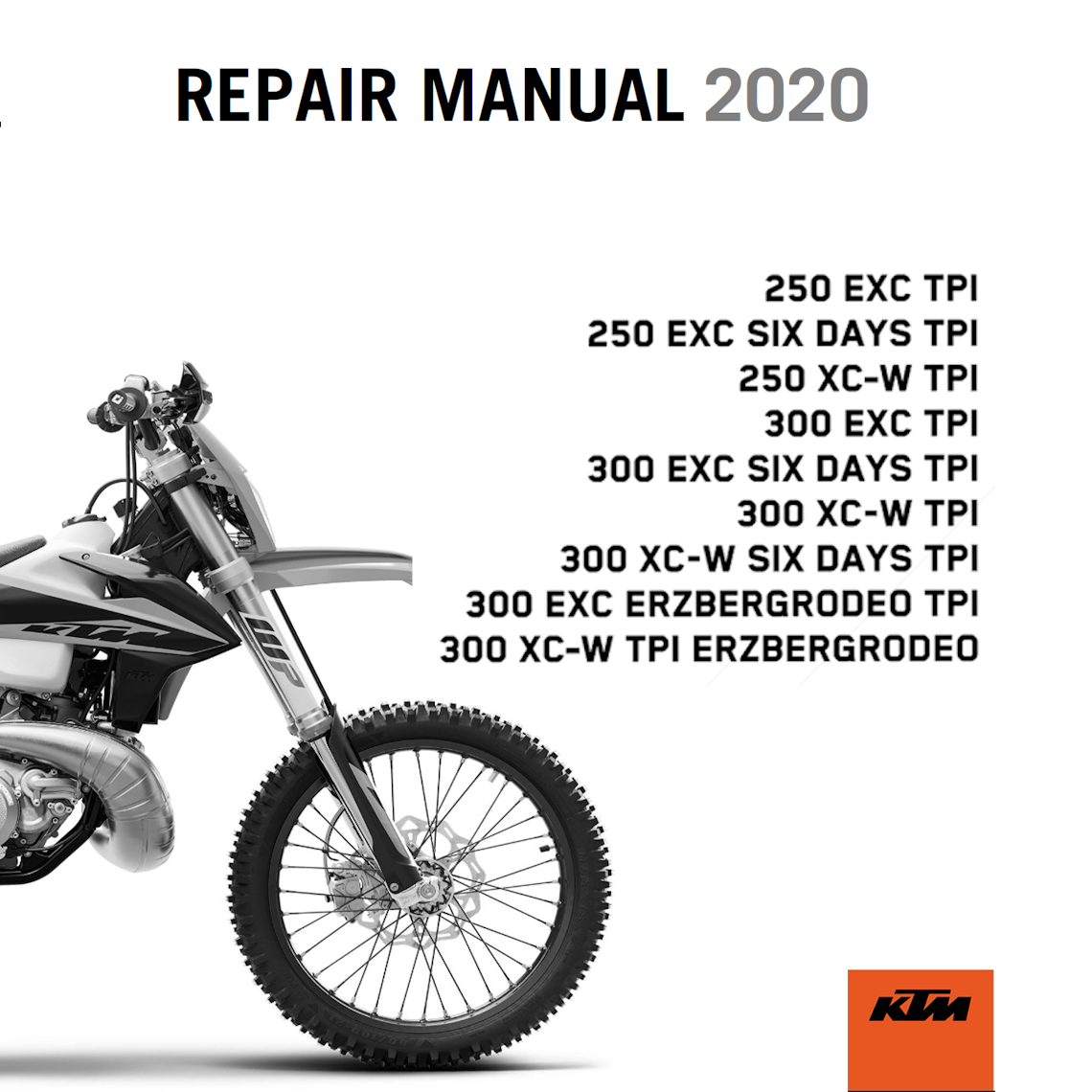 2020 KTM 300 EXC Six Days TPI Service Manual PDF download with wiring diagram and complete motorcycle repair information