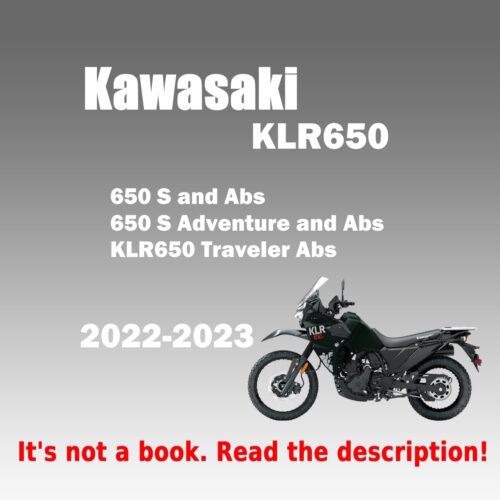 2022-2023 Kawasaki KLR650 Traveler Abs Workshop Service Manual