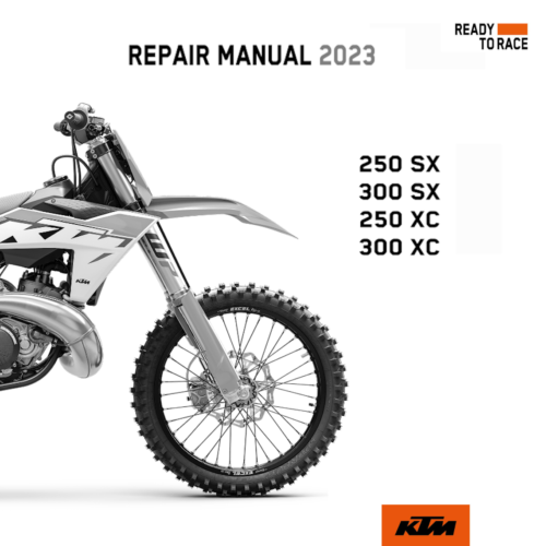 2023 KTM 250 SX and 300 SX service manual PDF download with wiring diagrams