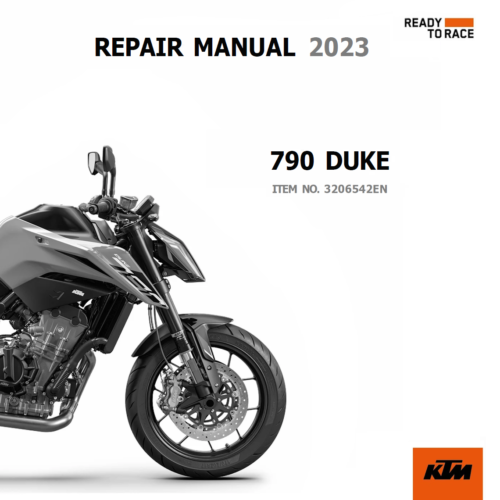 2023 KTM 790 Duke Workshop Manual