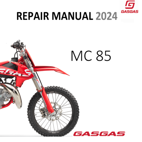 2024 GasGas MC85 service manual PDF download with wiring diagram