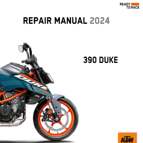 2024 KTM 390 Duke workshop service manual PDF with wiring diagram