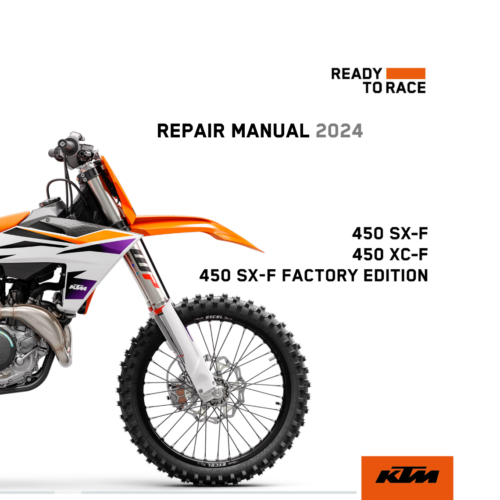 2024 KTM 450 SX-F XC-F Service Repair manual