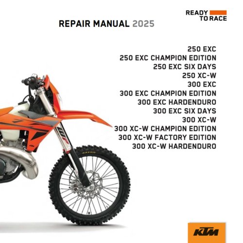 2025 KTM 300 EXC Service Manual PDF