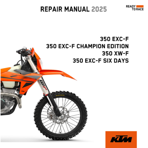 2025 KTM 350 EXC-F Six Days Service manual