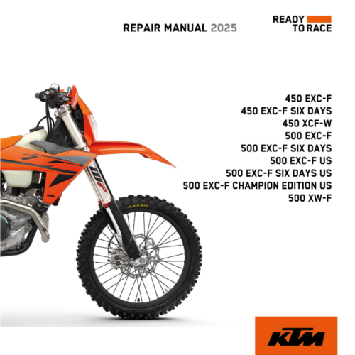 2025 KTM 450 EXC-F SIX DAYS Workshop manual
