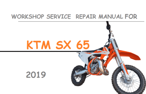 KTM SX 65 Service Manual (2019) Pdf