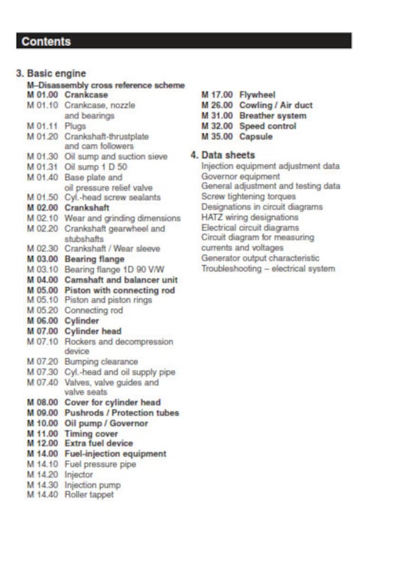 Hatz 1D81 S/Z/T/U/C Repair manual Pdf - Image 3