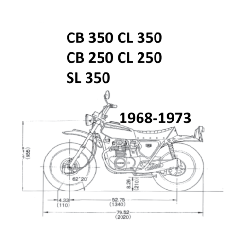 Honda CB350 CB250 CL250 CL350 SL350 Repair Manual 1968-1973