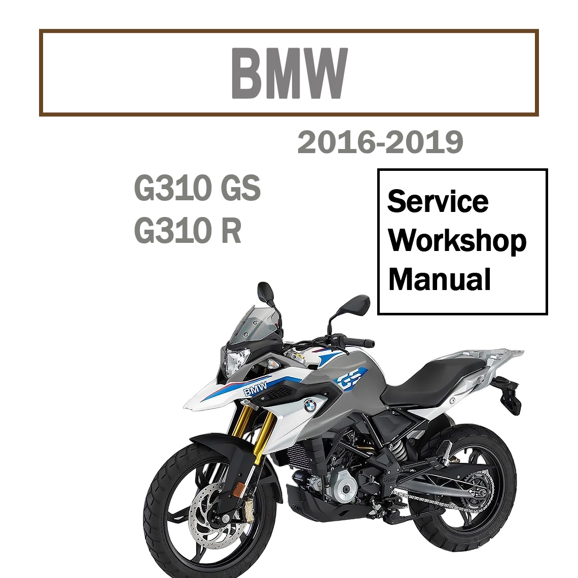 Service Repair manual BMW G310GS G310R (2016-2019)