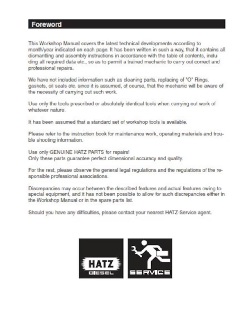 Hatz 1D81 S/Z/T/U/C Repair manual Pdf - Image 4