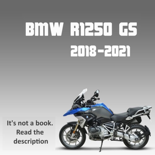 BMW R1250GS Workshop Manual 2018-2021