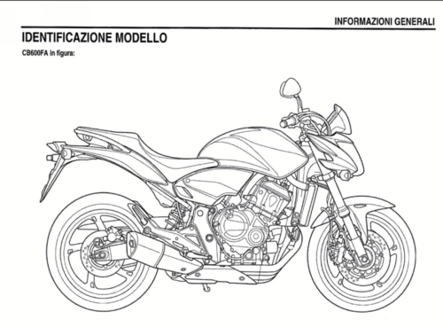 Honda CB600F CB600FA Manuale Officina Riparazione