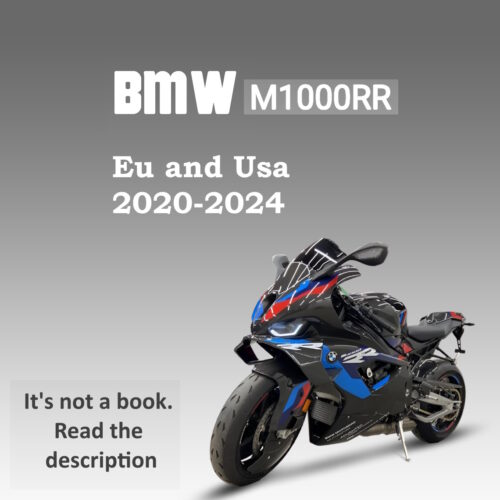 BMW M1000RR Service Manual PDF for 2020–2024 models with factory repair procedures, engine service information, maintenance data, and technical specifications.