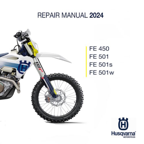 2024 Workshop Service Manual Husqvarna FE 501 501s 501 W