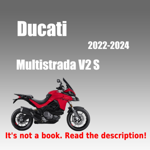 Ducati Multistrada V2 S 2022-2024 service manual PDF download with wiring diagrams and 937cc engine specifications