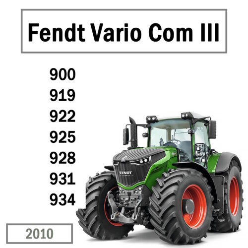 Fendt 900 Vario Com III Workshop Service Manual PDF