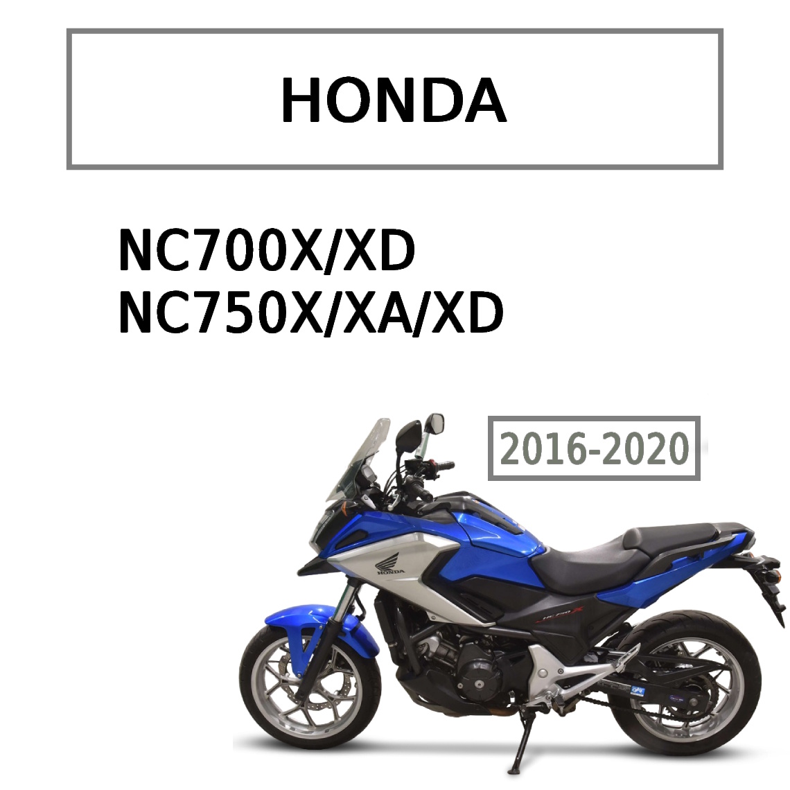 Cover of the factory Honda NC700X and NC750X service repair manual PDF.