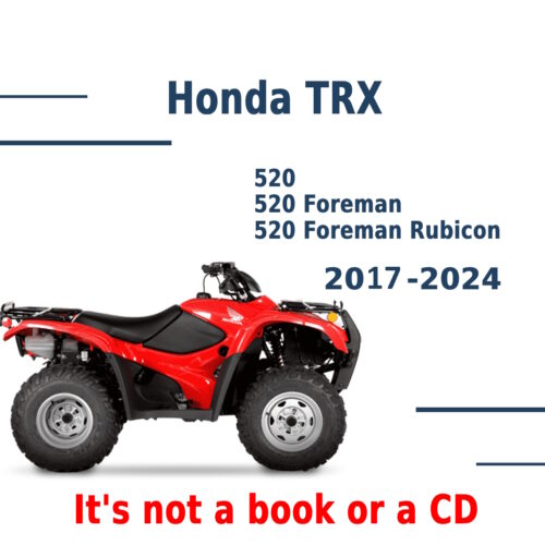 Structural swingarm layout and final drive schematics inside the Honda TRX 520 Foreman repair manual PDF.