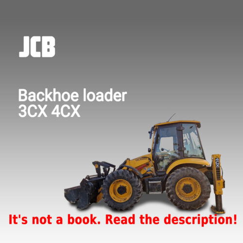 JCB 3CX and 4CX Workshop Service Manual PDF with wiring diagrams for serial numbers 2900000 to 400000