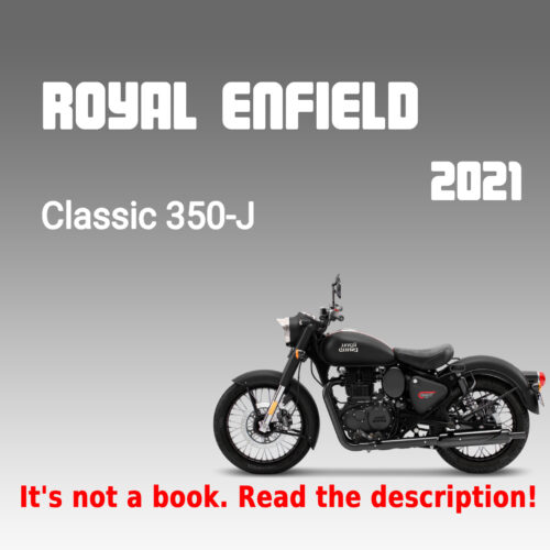 Cover of the second-generation Royal Enfield Classic 350 workshop repair manual PDF.