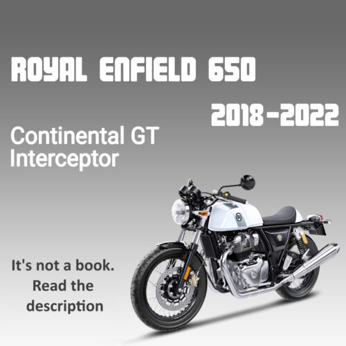 2018-2022 Royal Enfield Continental GT 650 service manual PDF cover