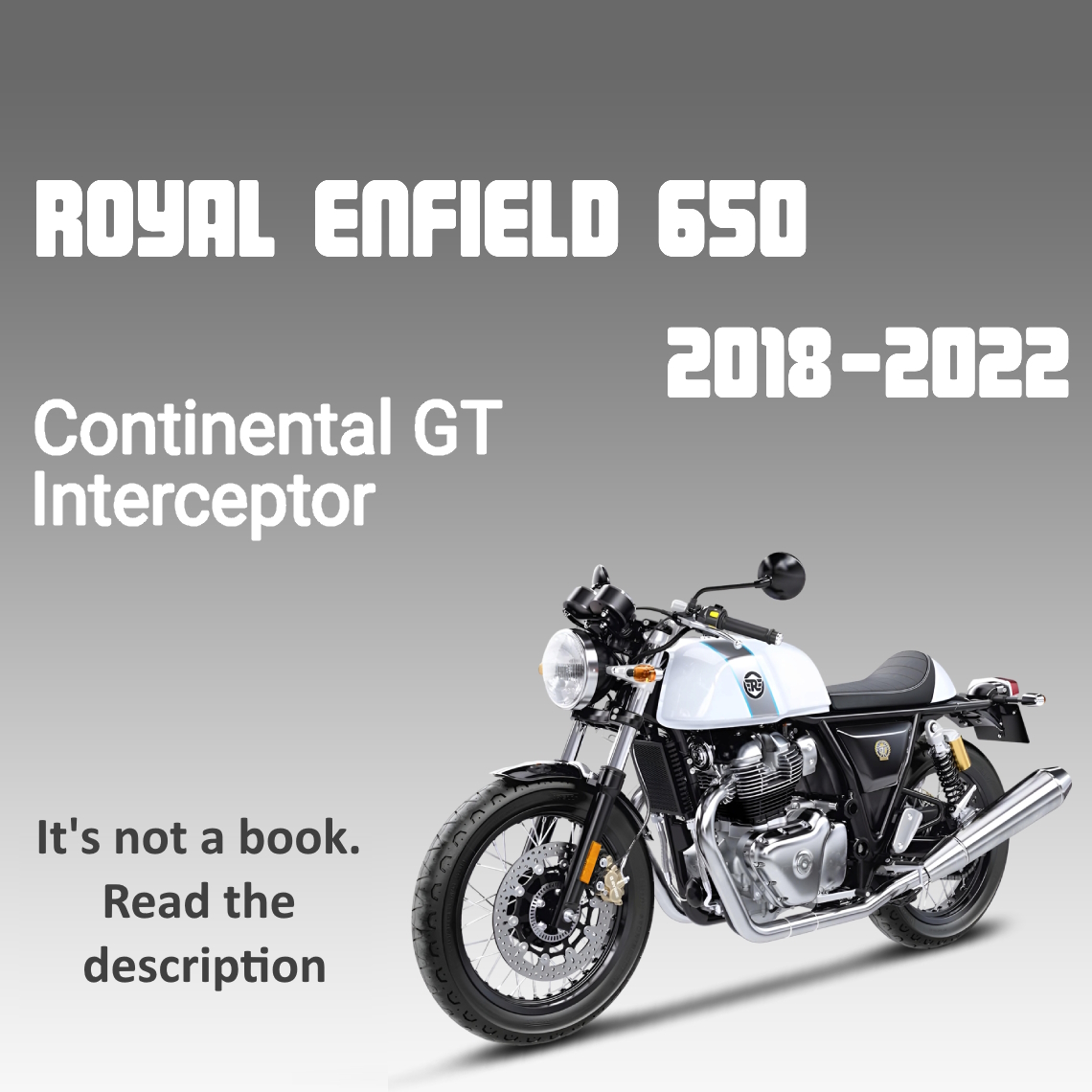 2018-2022 Royal Enfield Continental GT 650 service manual PDF cover