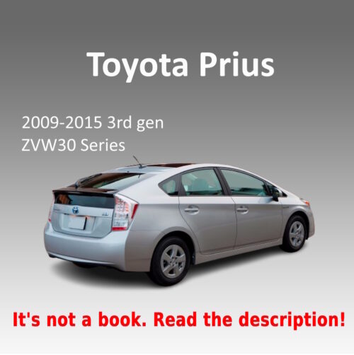 2009–2015 Toyota Prius Workshop Service Manual PDF